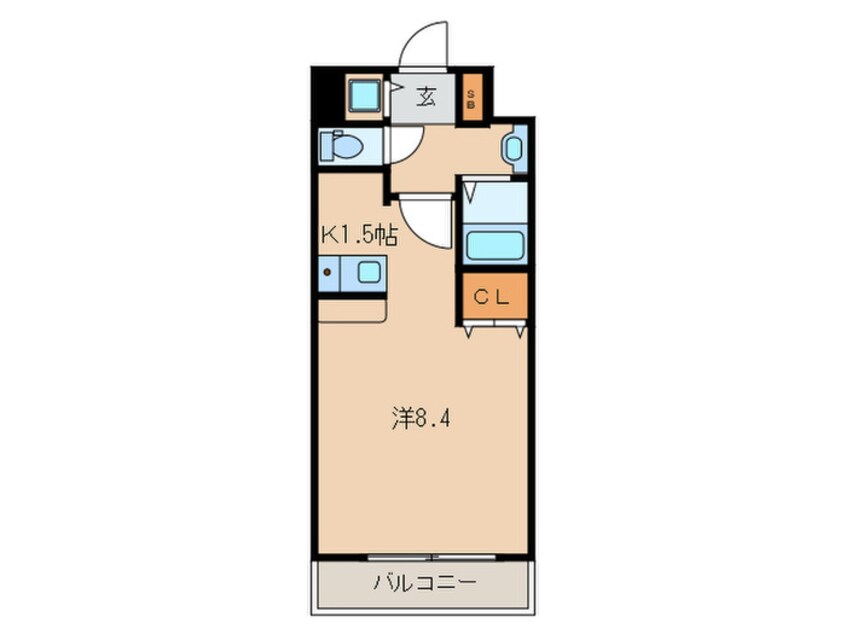 間取図 ﾌﾟﾚｻﾝｽ京都烏丸ＮＥＸＴ(807)