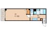サンクスパレ千代原 1Kの間取り
