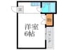 北浅ハイツ 1Rの間取り