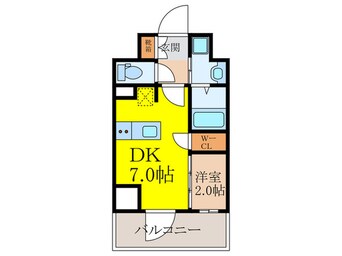 間取図 バウスフラッツ新大阪