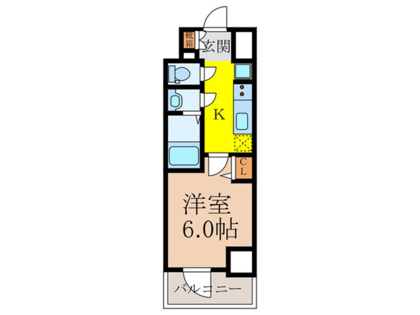 間取図 バウスフラッツ新大阪