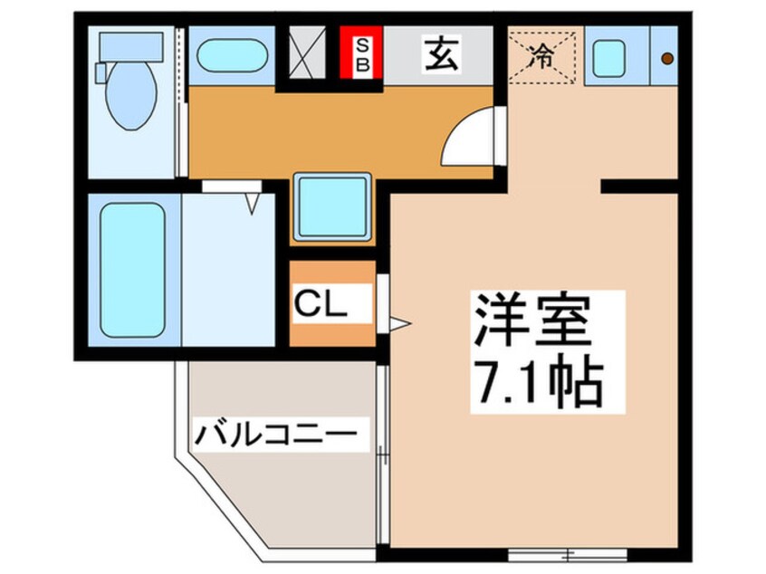 間取図 ＭＥＬＤＩＡ大蓮Ⅰ