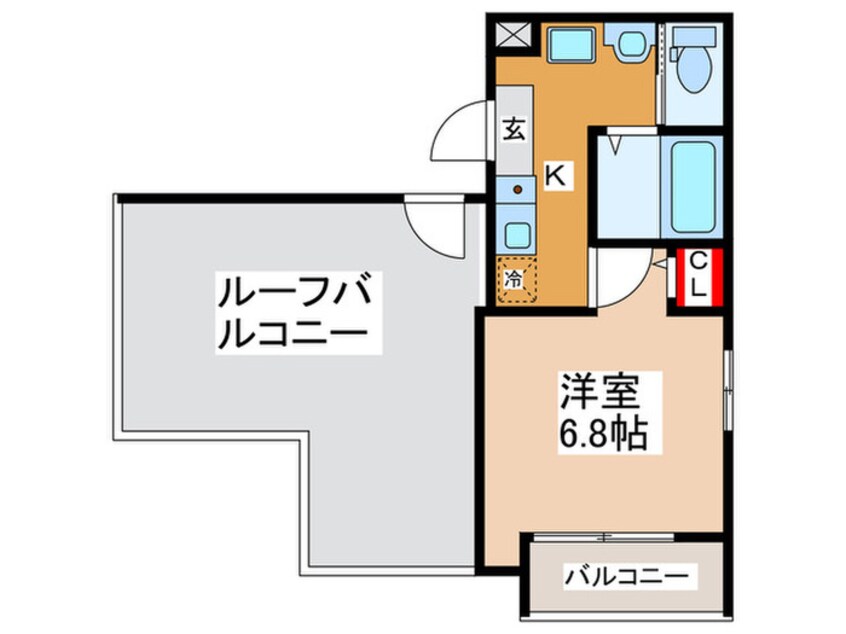 間取図 ＭＥＬＤＩＡ大蓮Ⅰ