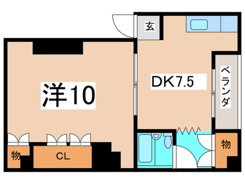 間取図 西田辺ハイツ