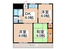 コンスポワ－ル岸和田 3DKの間取り
