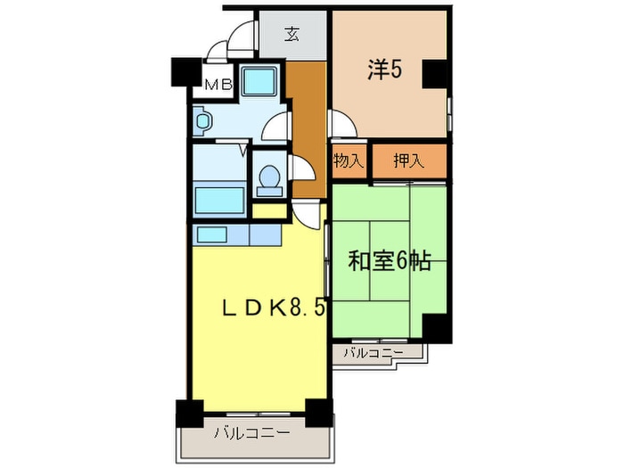 間取り図 ラ・モ－ブ