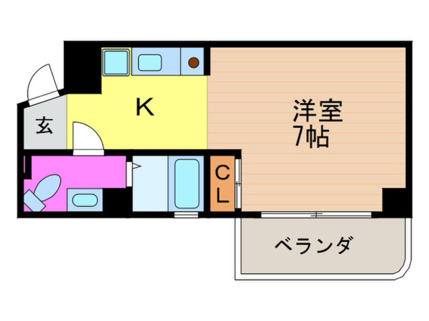 間取図 シルクコ－ト嵐山