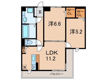 間取図 D-room 五反田