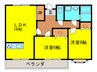Ｆマンション 2LDKの間取り