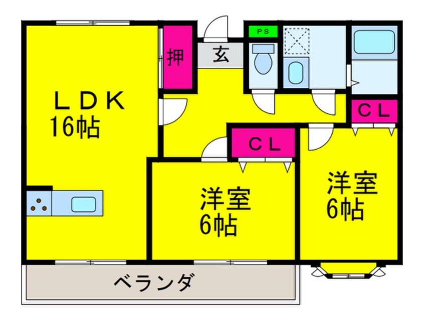 間取図 Ｆマンション
