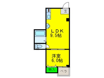 間取図 クレ－ルド長居