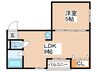 クレ－ルド長居 1LDKの間取り