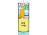 サンライズ 1Kの間取り