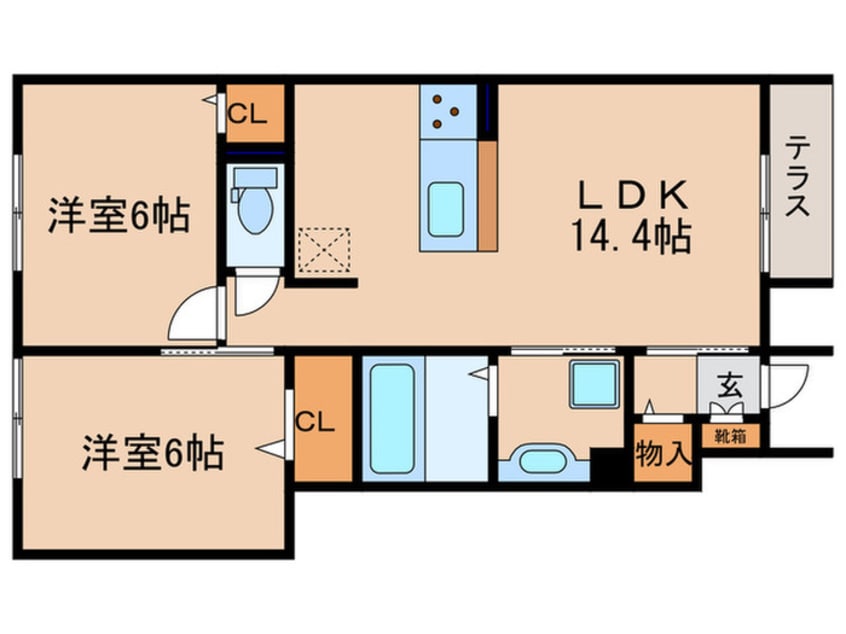 間取図 コスモパレスⅡ