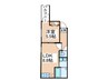 ﾌｼﾞﾊﾟﾚｽ住吉山之内Ⅲ番館 1LDKの間取り