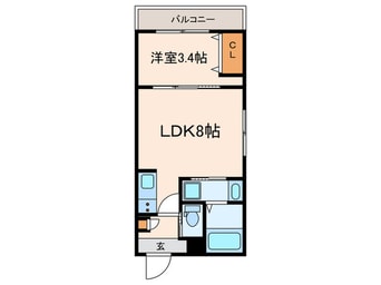 間取図 アドバンスコート五条丹波口