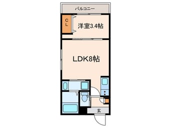 間取図 アドバンスコート五条丹波口