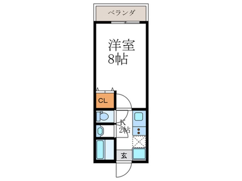 間取図 フラッティ御薗橋西