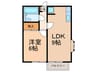 グランツ六甲 1LDKの間取り