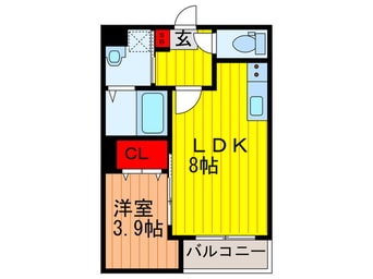 間取図 Elever　門真