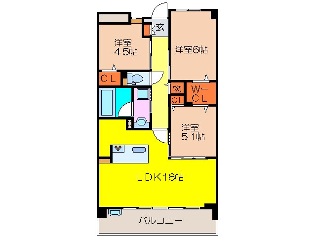 間取り図 Ｇｒｅｅｎ　Ｈｉｌｌｓ　和