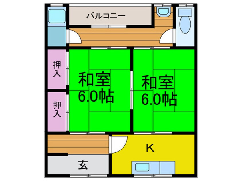 間取図 ヴィラメゾン３１２Ｂ