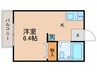 セルフィーイシバシ 1Kの間取り