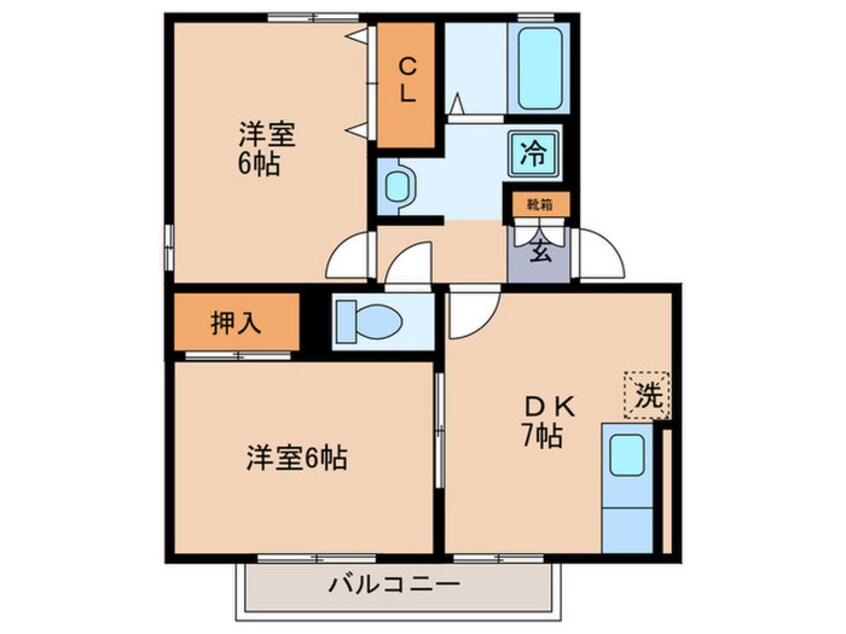 間取図 フェリスコ－ト