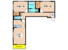 耀 2LDKの間取り