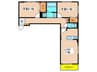 耀 2LDKの間取り