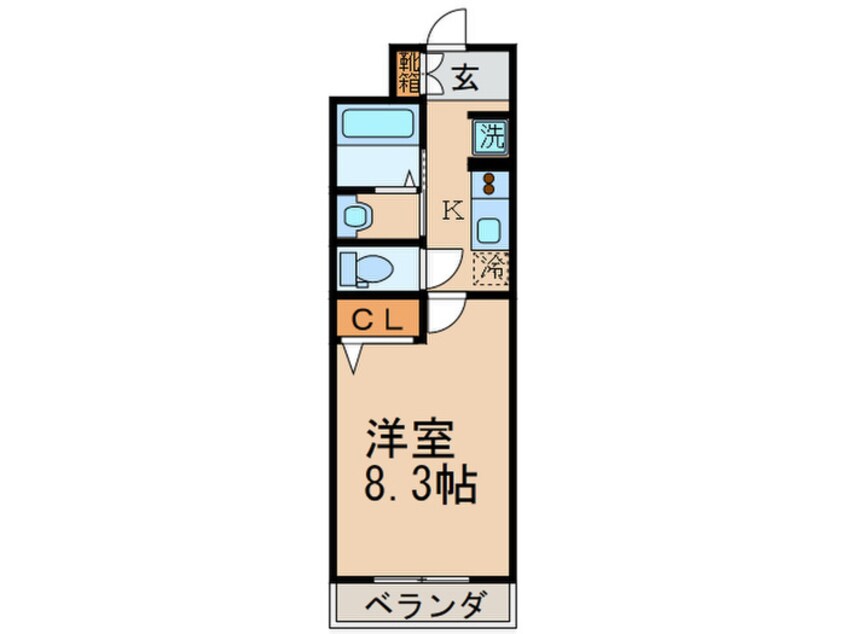 間取図 エ－デルワイス宇治