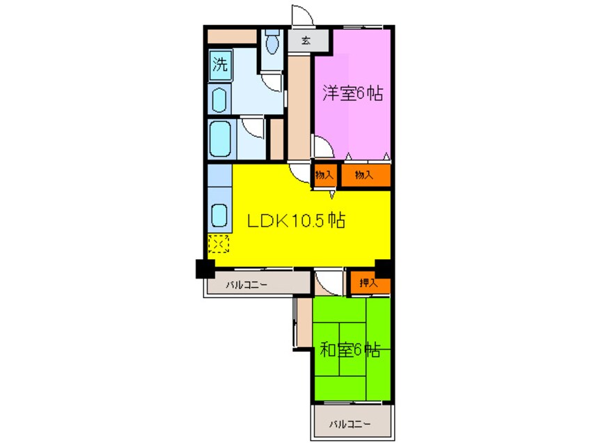 間取図 シュロス五月山Ⅰ