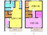 プロニティ－ヴィラＢ棟 2LDKの間取り