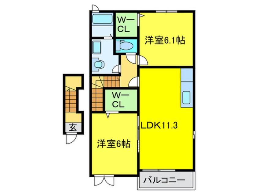 間取図 ピーチヒルズ