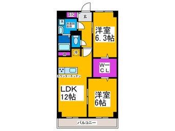 間取図 グランドソレ－ユ深井