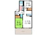 ディアス２１ 2LDKの間取り