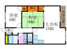 ハイグレード鶏新 2LDKの間取り