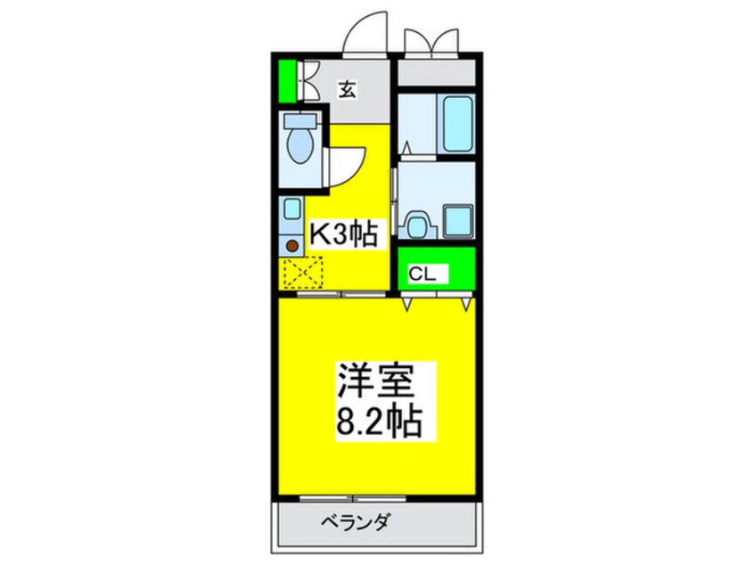 間取図 ラシ－ヌ御崎