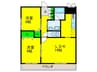 ラシ－ヌ御崎 2LDKの間取り