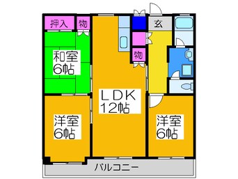 間取図 ハイツ粟新上住吉