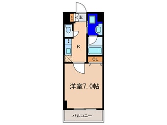 間取図 アスヴェル京都東寺前Ⅱ（304）