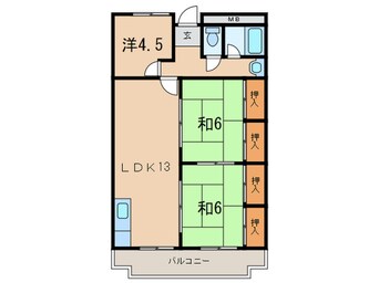 間取図 第３森本マンション