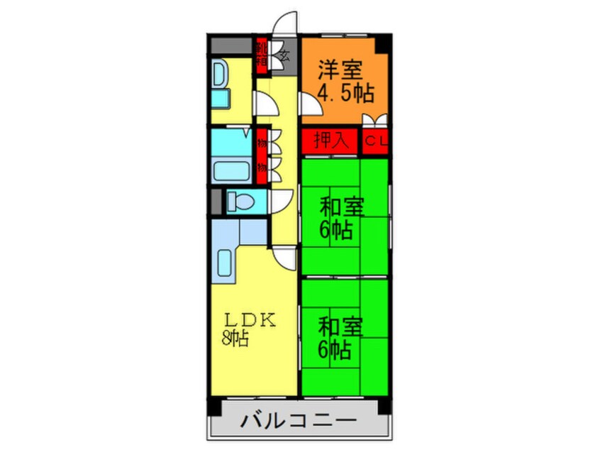 間取図 リ－ヴァ東花園