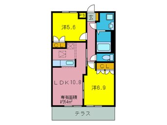 間取図 コンフォ－スＭＩＹＡ