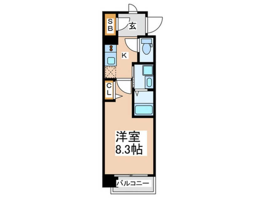 間取図 アスリ－ト本町リバ－ウエスト