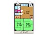 シャト－キタノ 2LDKの間取り