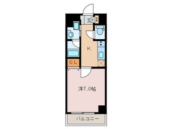 間取図 アスヴェル京都東寺前Ⅱ（306）