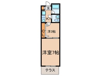 間取図 デュエット福住
