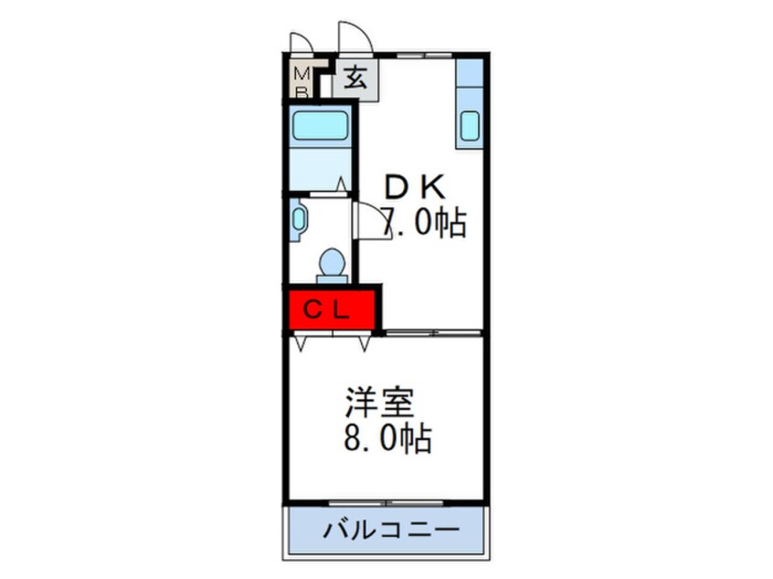 間取図 千里山西コーポ第１ビル