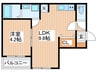 STAR MAISON 寝屋川 1LDKの間取り